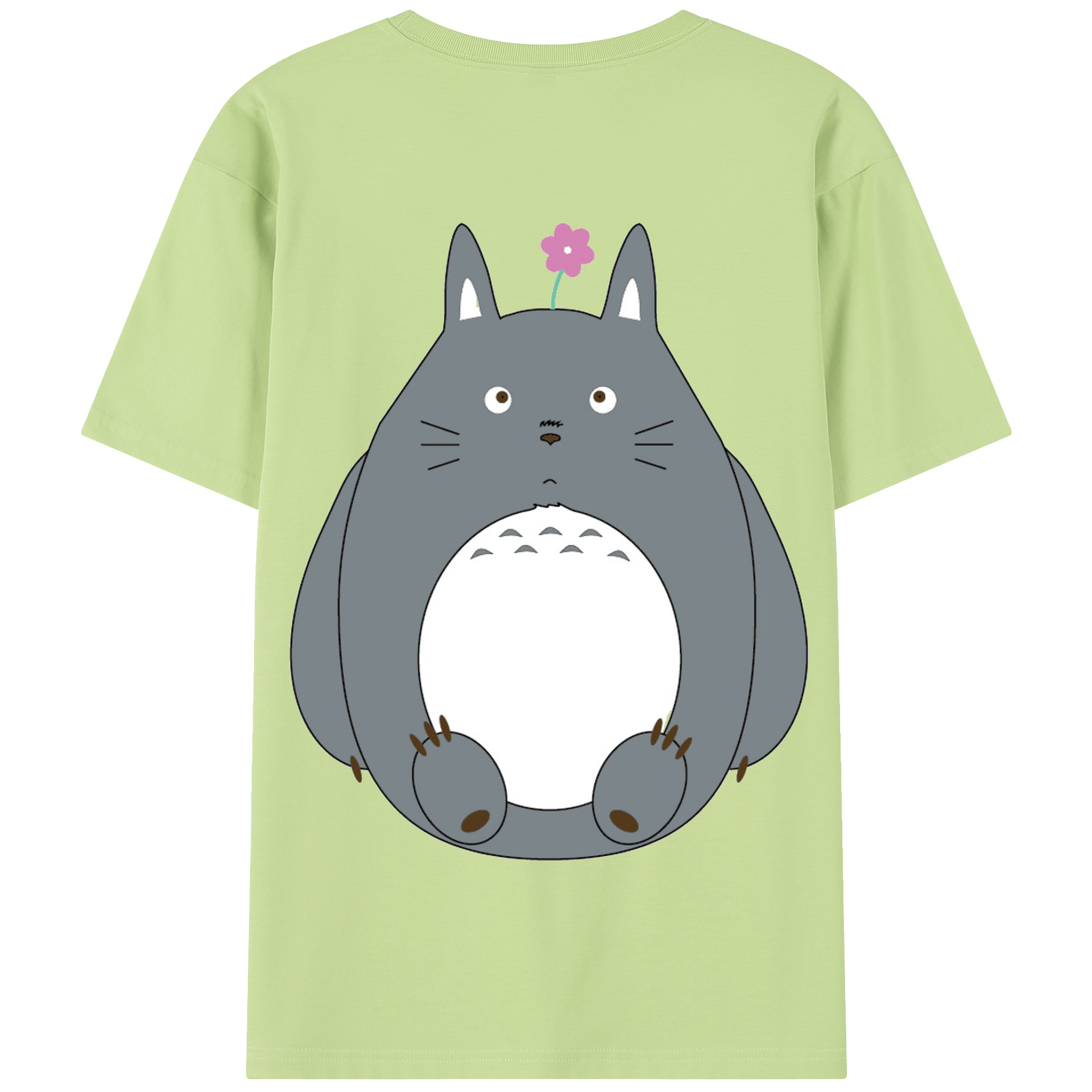 （画像用） となりのトトロ 草壁メイ 草壁サツキ My Neighbor Totoro Satsuki Kusakabe Mei Kusakabe 綿100％半袖Tシャツ（背面プリント）